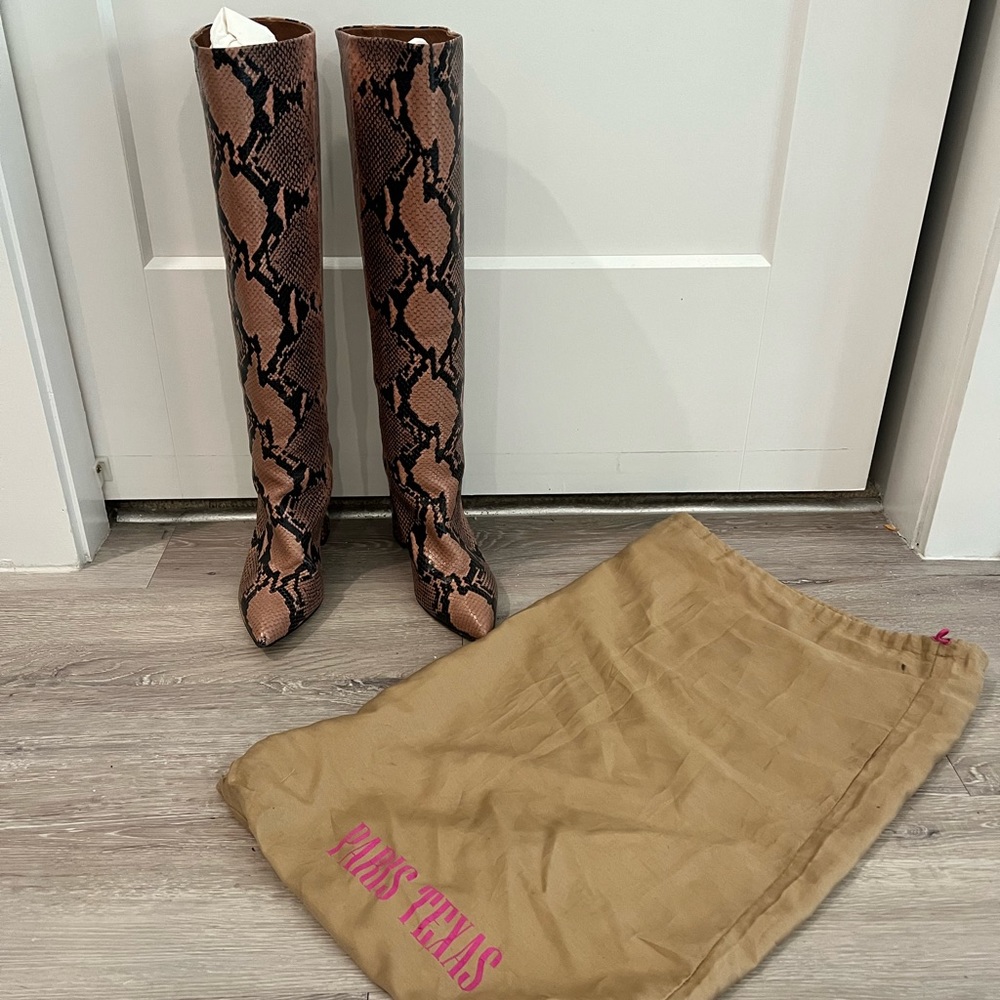 Paris Texas - Python Printed Ruggine 50 Block Hee… - image 4